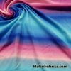 Cotton Candy Gradient Striped Print Nylon Spandex Swimsuit Fabric