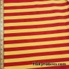 7/8″ Yellow and Red Yarn Dyed Stripe Cotton Spandex at FlukyFabrics.com