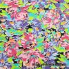 Abstract Flowers and Petals Print Swimwear Poly Spandex Fabric
