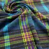 Plaid Lightweight Brushed Rayon Spandex Jersey Fabric in Winter Colors