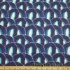 Blue Geode Design Print Swimsuit Nylon Spandex Fabric at FlukyFabrics.com