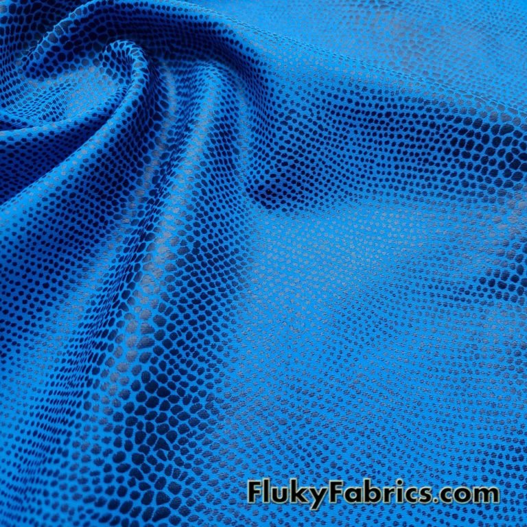 Mystique Reptilian Snake Black Scales 4-Way Stretch Fabric