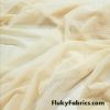 Solid Mesh Eggnog Color Poly Spandex Stretch Fabric
