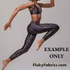 Nylon Spandex Fabric Golden Matrix Design Print for Swimwear and Active wear