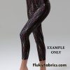 Nylon Spandex Fabric Golden Matrix Design Print for Swimwear and Active wear