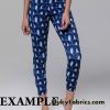 Blue Geode Design Print Swimsuit Nylon Spandex Fabric