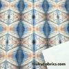 Optical Illusion Sauron Eye Abstract Diamonds Print Swimwear Nylon Spandex Fabric
