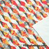 Abstract Lava Triangles and Polka Dots Print Nylon Spandex Swimsuit Fabric