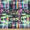 Nylon Spandex Abstract Night City Skyline Print Swimsuit Fabric at FlukyFabrics.com