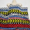 Colorful Geometric Arrows Dots and Stripes Print Poly Cotton Fleece Fabric
