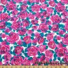 Stylish Abstract Roses Painting Over a White Background Swimsuit Nylon Spandex Fabric