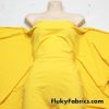 Yellow Solid Nylon Spandex Swimsuit Fabric