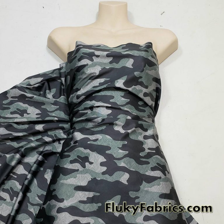 Zig Zag Chevron Camouflage Nylon Spandex Bikini, Swimsuit, Swimwear Fabric