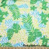 Jade Green Foliage and Lime/Turquoise Animal Style Nylon Spandex Fabric