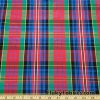 Acetate Yarn Dyed Plaid Taffeta Fabric at FlukyFabrics.com