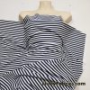 Dark Navy and White Stripes Nylon Spandex Swimwear Fabric