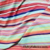 Multicolor Summer Stripes Nylon Spandex Swimwear Fabric