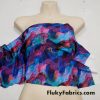 Wavy Abstract Marble Nylon Spandex Swimsuit Fabric