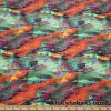Abstract Wetlands Nylon Spandex Swimsuit Fabric at FlukyFabrics.com