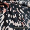 Abstract Animal Print in Soft Blush, Black and Charcoal Swimsuit Bikini Nylon Spandex Fabric