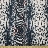 Abstract Animal Print in Soft Blush, Black and Charcoal Swimsuit Bikini Nylon Spandex Fabric