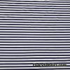 Dark Navy and White Stripes Nylon Spandex Swimwear Fabric
