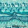 Turquoise Green Tribal Lightweight Nylon Spandex Fabric