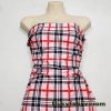 Red, Pink, Black and White Plaid Swimsuit Nylon Spandex Fabric