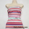 Multicolor Summer Stripes Nylon Spandex Swimwear Fabric