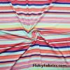 Multicolor Summer Stripes Nylon Spandex Swimwear Fabric