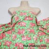 Coral Abstract Elephants / Heffalumps with Green and White Accents Swimsuit Nylon Spandex Fabric