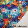 Colorful Tie Dye Print Brushed Nylon Spandex Fabric