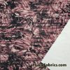 Reddish Brown and Black Double Exposure Foliage Print Nylon Spandex Fabric