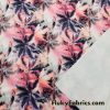 Sunset Palm Trees Double Exposure Poly Spandex Swimwear Fabric