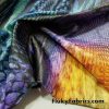 Colorful Snake Skin All Over Foil Nylon Spandex Swimwear Fabric