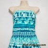 Turquoise Green Tribal Lightweight Nylon Spandex Fabric