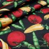 Chilis, Tomatoes, Legumes and Peppers on Black Woven Fabric