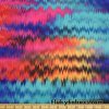 Multicolor Abstract Shockwaves Print Nylon Spandex Swimsuit Fabric