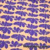 Purple Feathery Leaves on a Peach Background Nylon Spandex Fabric