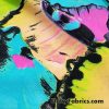 Beautiful and Colorful Abstract Butterfly Print Semi Brushed Nylon Spandex Fabric