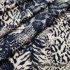 Abstract Animal Print on a Buttermilk Background Swimsuit Nylon Spandex Fabric