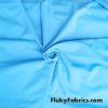 Light Blue Solid Matte Swimwear Nylon Spandex Fabric at FlukyFabrics.com