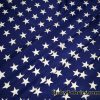 White Patriotic Stars on Shiny Navy Nylon Spandex swimsuit Fabric