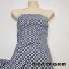 Dark Navy and White Diagonal Mini Stripes Nylon Spandex Swimwear Fabric