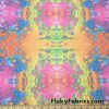 Dreamy Psychedelic Abstract Tie Dye Print Swimsuit Nylon Spandex Fabric at FlukyFabrics.com
