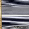 Navy and White Thin and Wide Stripes Nylon Spandex Swimwear Fabric at FlukyFabrics.com