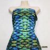 Colorful Abstract Mermaid Scales Print Nylon Spandex Swimwear Fabric
