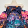 Bright Colors Space Nebula Print Poly Spandex Fabric