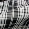 Yarn Dyed Black and White Plaid Taffeta Fabric by the Yard