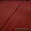 Red and Dark Gray Stripes Cotton Lycra Fabric
